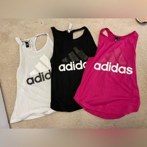 Set of 3 adidas women’s work out tanks! Small